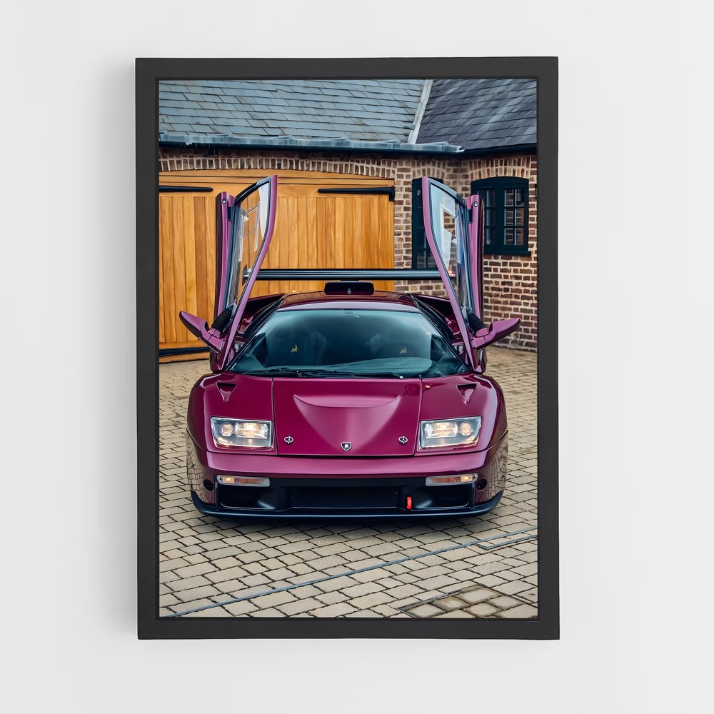 Poster Lamborghini Diablo (vue 2)